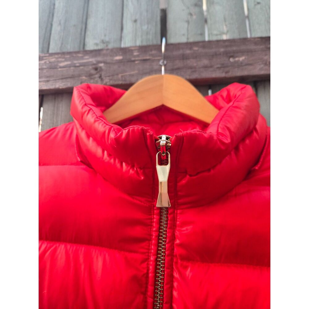 Kate Spade Lollipop Red Down Puffer Coat — Size M Pre-Owned - Picture 4 of 15
